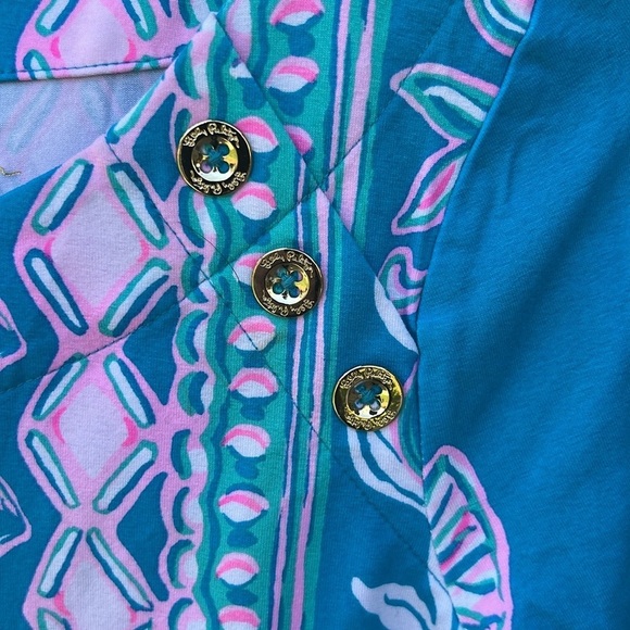 NWT Lily Pulitzer Tana Dress UPF 50 T Shirt Dress Vacation Beach Cruise Coastal - Picture 3 of 10